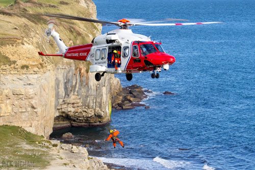 Hélicoptère AW189 G-MCGS HM Coastguard