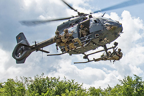 Hélicoptère H145M des forces spéciales KSK (Kommando Spezialkräfte) de la Bundeswehr allemande