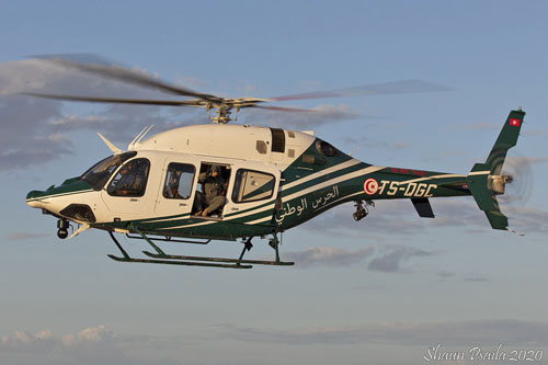 Hélicoptère Bell 429 TS-QGC de la Garde Nationale de Tunisie