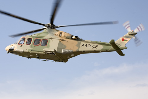 Hélicoptère AW139 de la Police d'Oman