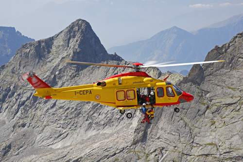 Hélicoptère AW139 de la compagnie italienne ELILOMBARDA