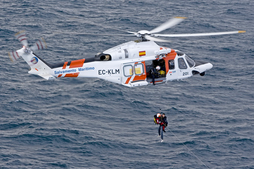 Hélicoptère AW139 de Salvamento Maritimo