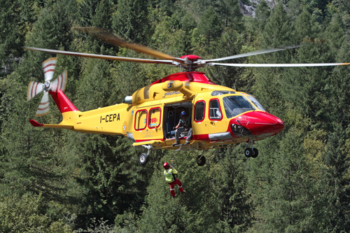 Hélicoptère AW139 de la compagnie italienne ELILOMBARDA