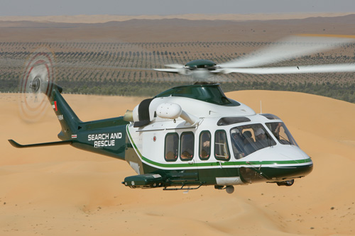 Hélicoptère AW139 de recherche et sauvetage à Oman