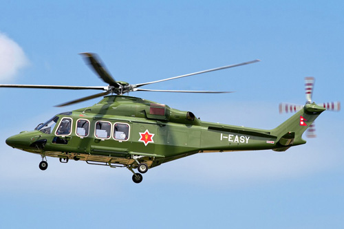 Hélicoptère AW139 de l'armée du Népal