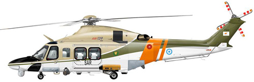 Hélicoptère AW139 de la Garde Nationale de Chypre