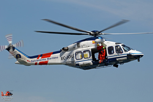 Hélicoptère AW139 de Salvamento Maritimo