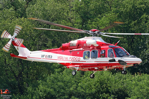 Hélicoptère AW139 des pompiers italiens (Vigili del Fueco)