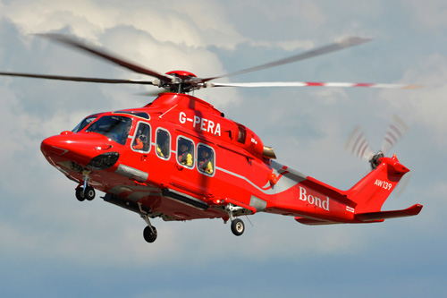 Hélicoptère AW139 G-PERA de BOND OFFSHORE HELICOPTERS