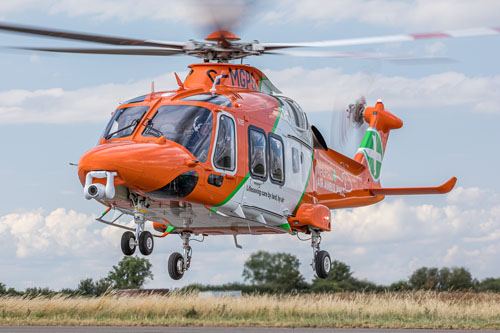 Hélicoptère AW169 G-MGPS de MAGPAS Air Ambulance, UK