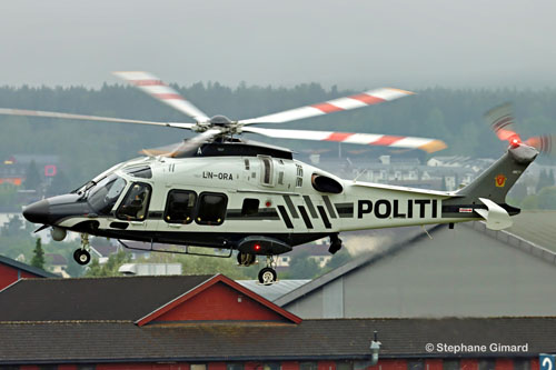 Hélicoptère AW169 LN-ORA Politi Norway Police Norvège