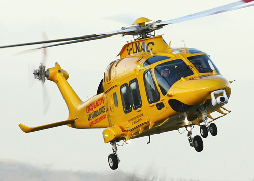 Hélicoptère AW169 G-LNAC de Lincs & Notts Air Ambulance, UK