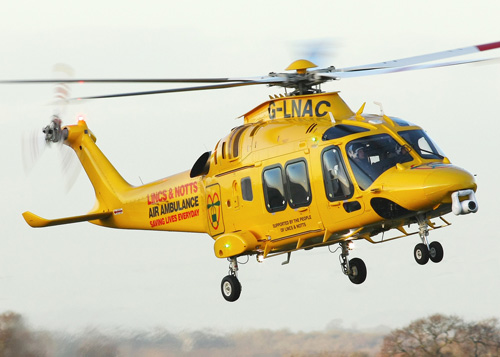 Hélicoptère AW169 G-LNAC de Lincs & Notts Air Ambulance, UK