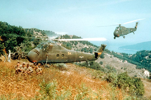 Hélicoptère H34 de l'Armée française en Algérie