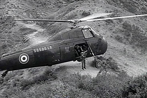 Hélicoptère H34 de la Marine Nationale française