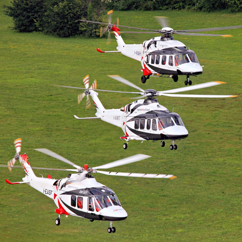 Hélicoptères AW169, AW139 et AW189