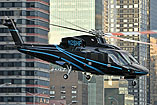 Hélicoptère Sikorsky S76 N26HF à l'héliport de l'héliport d'East 34th Street, Manhattan, New-York