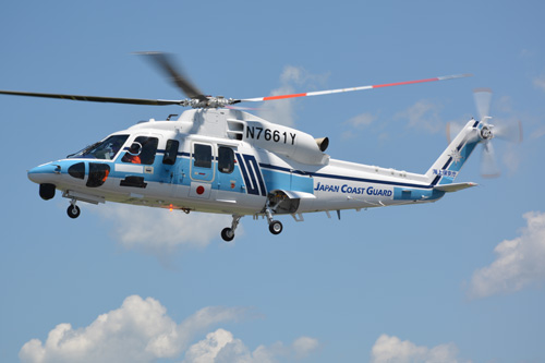 Hélicoptère Sikorsky S76 N7661Y Japan Coast Guard