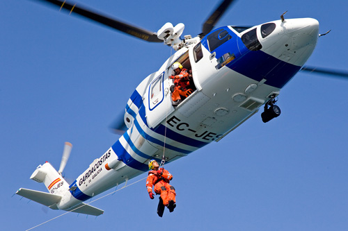 Hélicoptère Sikorsky S76C EC-JES des Gardes-Côtes de Galicia