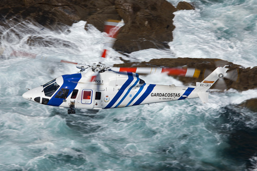 Hélicoptère Sikorsky S76C EC-JES des Gardes-Côtes de Galicia