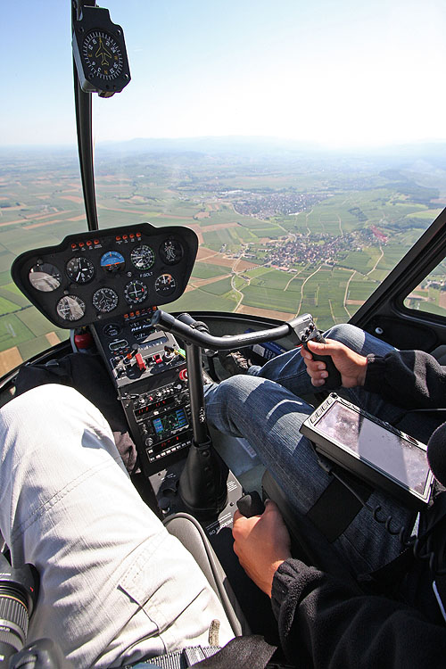 Cockpit d'un Robinson R44