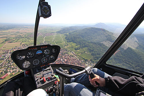 Cockpit d'un Robinson R44