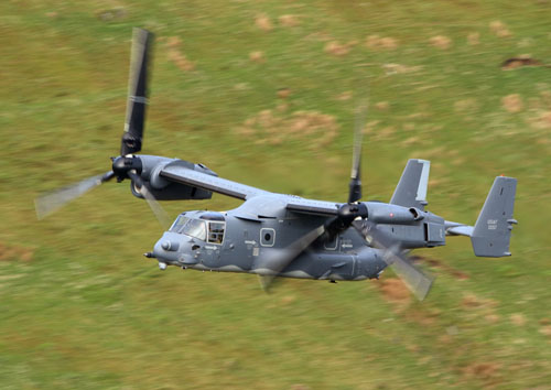 Hélicoptère à rotors basculants CV22 Osprey de l'US Air Force