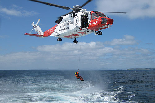 Hélicoptère S92 G-SARC des HM Coastguard