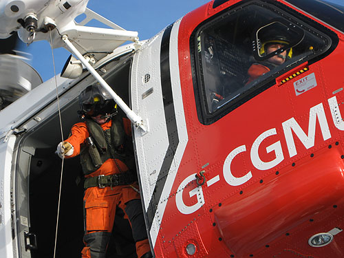 Hélicoptère S92 G-CGMU des HM Coastguard