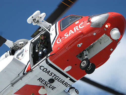 Hélicoptère S92 G-SARC des HM Coastguard