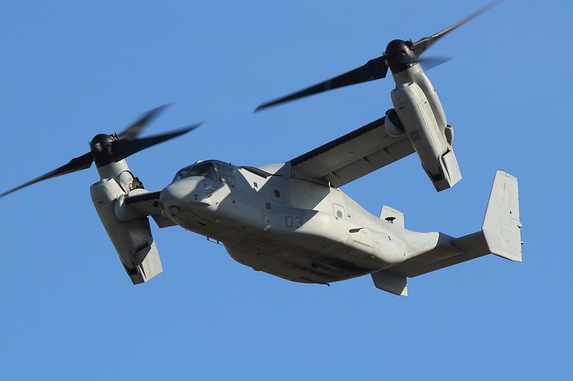 Hélicoptère à rotors basculants (convertible) V22 Osprey des Marines US