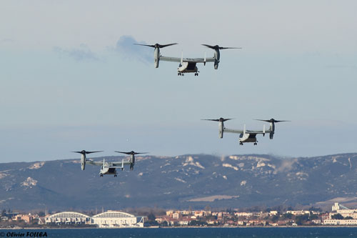 Hélicoptère à rotors basculants (convertible) V22 Osprey des Marines US