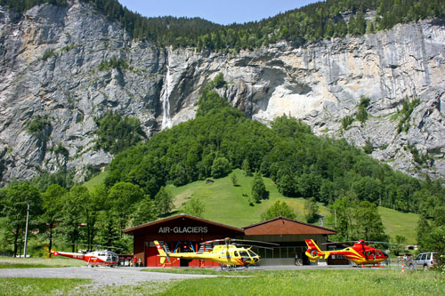 Les installations d'AIR GLACIERS à Lauterbrunnen