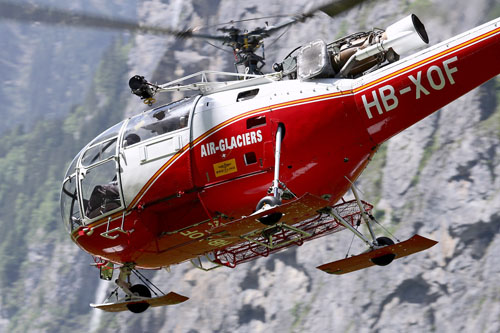 Hélicoptère SE3160 Alouette III HB-XOF d'AIR GLACIERS