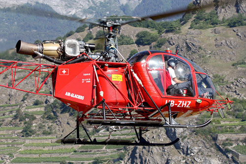 Hélicoptère SA315B Alouette II Lama HB-ZHZ d'AIR GLACIERS