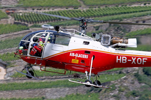 Hélicoptère SE3160 Alouette III HB-XOF d'AIR GLACIERS