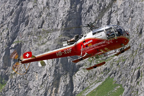 Hélicoptère SE3160 Alouette III HB-XOF d'AIR GLACIERS