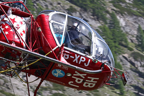 Hélicoptère SA315B Alouette II HB-XPJ d'AIR ZERMATT