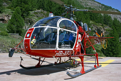 Hélicoptère SA315B Alouette II HB-XPJ d'AIR ZERMATT