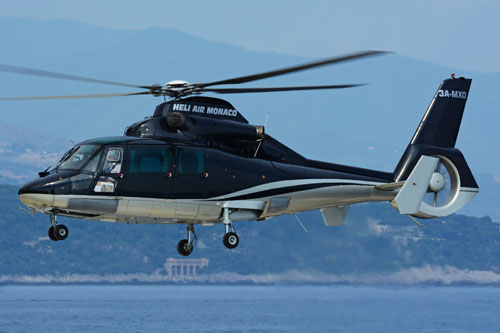 Hélicoptère AS365 N3 Dauphin 2 3A-MXO d'HELI AIR MONACO