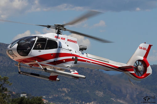 Hélicoptère EC130 B4 3A-MPJ d'HELI AIR MONACO