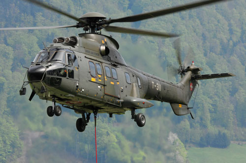 Hélicoptère AS332 SuperPuma de l'armée suisse