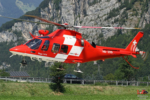 Hélicoptère de secours AW109 HB-ZRS de la REGA