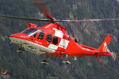 Hélicoptère de secours AW109 HB-ZRS de la REGA