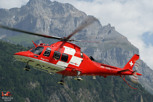 Hélicoptère de secours AW109 HB-ZRS de la REGA