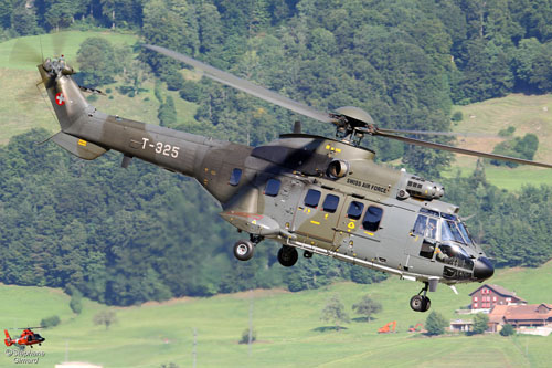 Hélicoptère AS332 SuperPuma de l'armée suisse