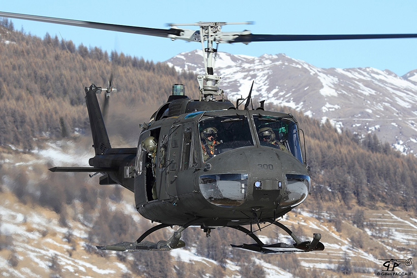 Hélicoptère AB205 de l'armée italienne