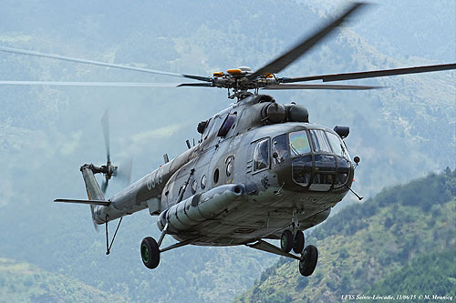 Hélicoptère de transport MI17 de l'armée tchèque