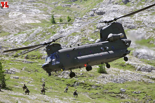 Hélicoptère CH47F Chinook de l'Aviazione Esercito Italian Army Aviation