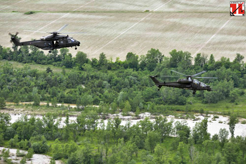 Hélicoptères NH90 et A129 Mangusta de l'Aviazione Esercito Italian Army Aviation